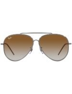 Anteojos Lentes de Sol Ray Ban Polarizado Aviator Carbon Fibre Rb8313 001/57 61 - Imagen 3