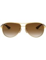 Anteojos Lentes de Sol Ray Ban Polarizado Aviator Carbon Fibre Rb8313 001/57 61 - Imagen 4