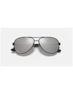 Anteojos Lentes de Sol Ray Ban Polarizado Aviator Carbon Fibre Rb8313 002/K7 61 - Imagen 3