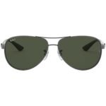 Anteojos Lentes de Sol Ray Ban Carbon Fibre RB8313 004 61-13 Bronce/Verde