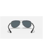 Anteojos Lentes de Sol Ray Ban Polarizado Aviator Carbon Fibre Rb8313 004/K6 61 - Imagen 3