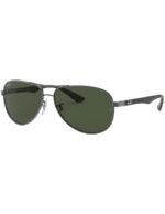 Anteojos Lentes de Sol Ray Ban Polarizado Aviator Carbon Fibre Rb8313 004/N5 61