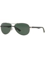 Anteojos Lentes de Sol Ray Ban Polarizado Aviator Carbon Fibre Rb8313 004/N5 61 - Imagen 3