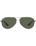 Anteojos Lentes de Sol Ray Ban Polarizado Aviator Carbon Fibre Rb8313 004/N5 61 - Imagen 5