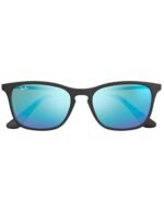 Anteojos Lentes de Sol Ray Ban Junior Chris RJ9061S 700555 49 Negro/Azul - Imagen 6
