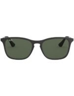 Anteojos Lentes de Sol Ray Ban Junior Chris RJ9061S 700571 49 Negro mate/verde - Imagen 4