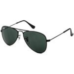Anteojos Lentes de Sol Ray Ban Junior Aviator RJ9506S Negro mate/verde 50-13