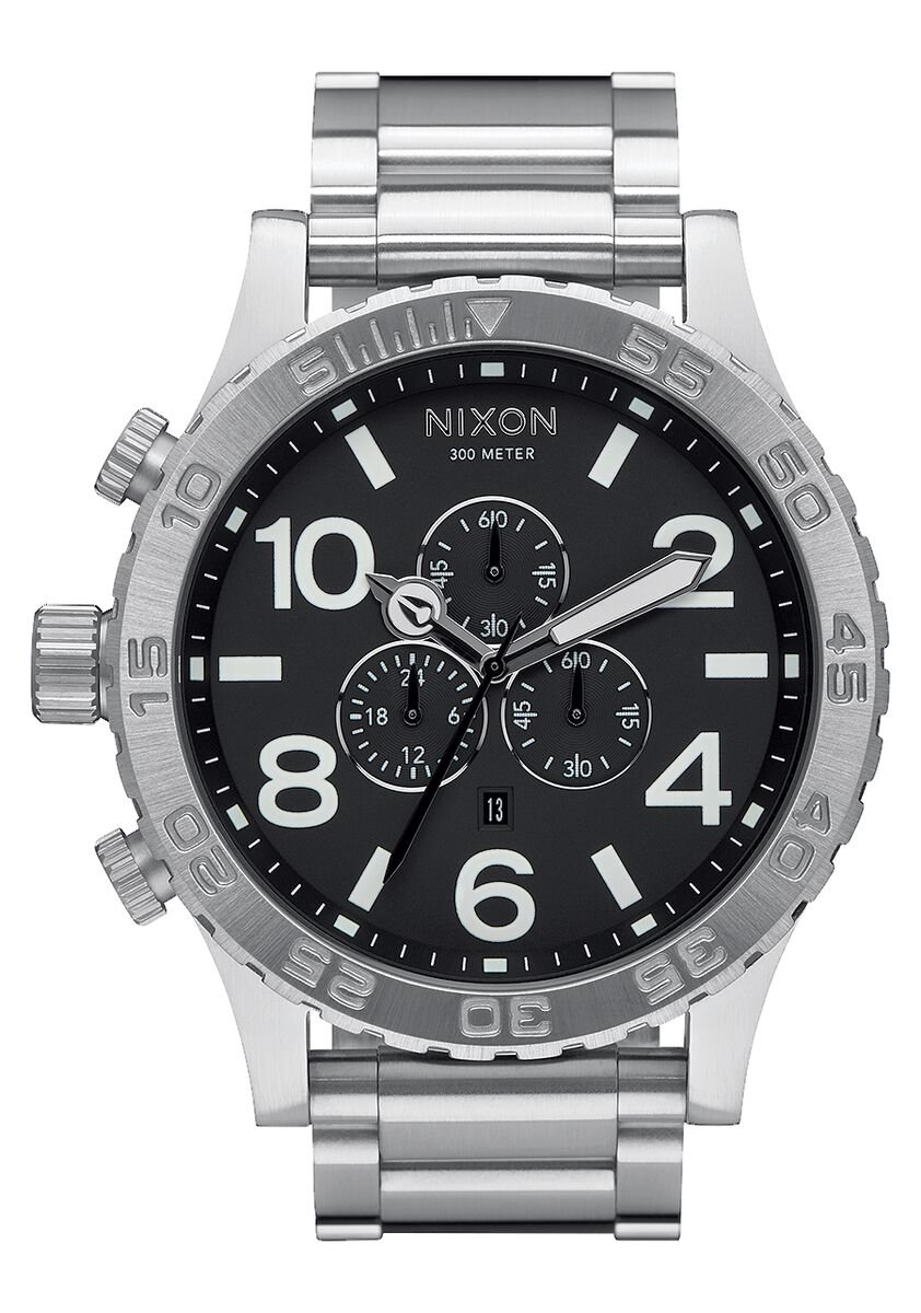 Reloj Nixon 51-30 Chrono Black A083-000 Para Hombre